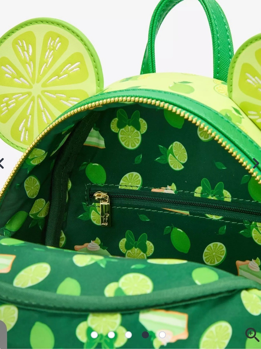 Loungefly Disney Minnie Mouse Key Lime Pie Lime Scented Mini Backpack — NWT - Picture 3 of 5